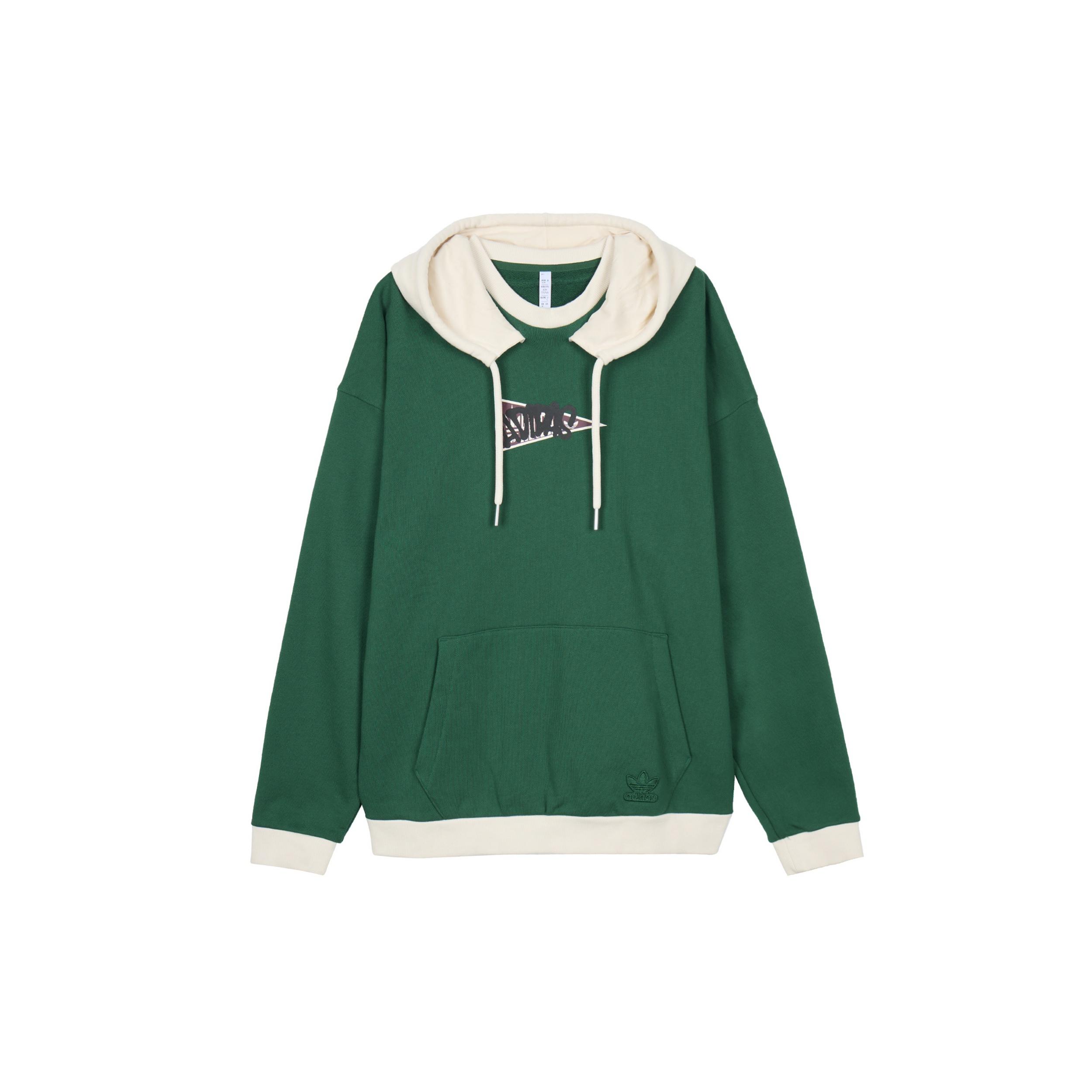 adidas originals Anti University Hoodie Dark Green White Men s HY7222 L