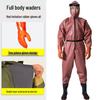 PVC Full Body Fishing Waders - Thickened One-Piece Wading Pants for Fishing and Lotus Root Digging