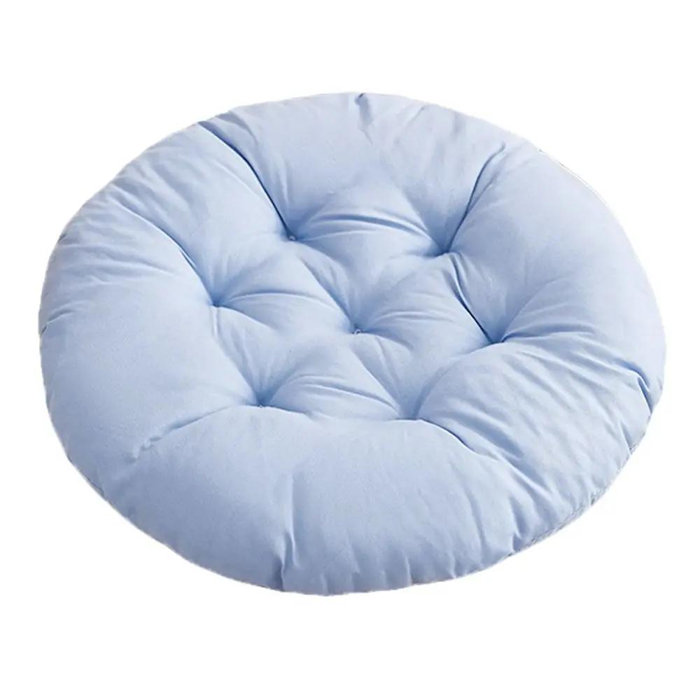 Non-slip Durable Nap Pillow Round Pad Solid Color Thicken Chair Cushion Non-slip Seat Cushion Winter