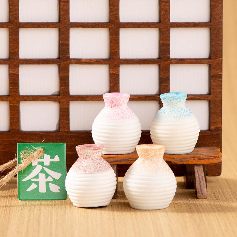 1:12 jarrones antiguos en miniatura para casa de muñecas, arreglos florales, botellas, boca pequeña, jarrón vacío, decoración para el jardín del hogar, accesorios para casa de muñecas