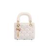 Textur Mode Tasche Damen Nischendesign Umhängetasche Herbst und Winter Alles Hand Diamant Karo Damentasche