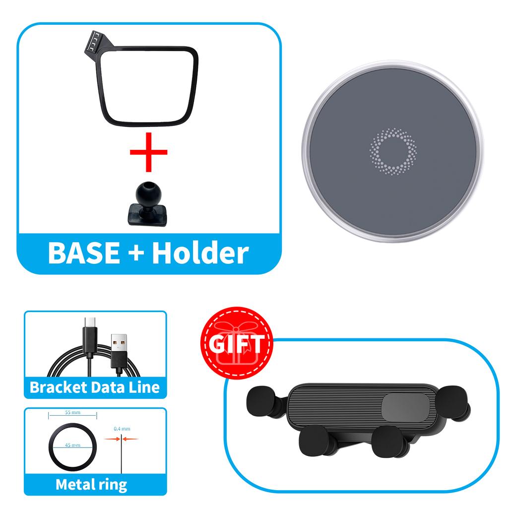 for Chevrolet Malibu 2016~ Car Phone Holder Screen Fixed Navigation Bracket Base Wireless Charging
