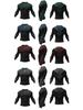 Herren Hochelastische Kompressions-Laufjacke Schnelltrocknendes Langarm-Fitnessstudio-T-Shirt