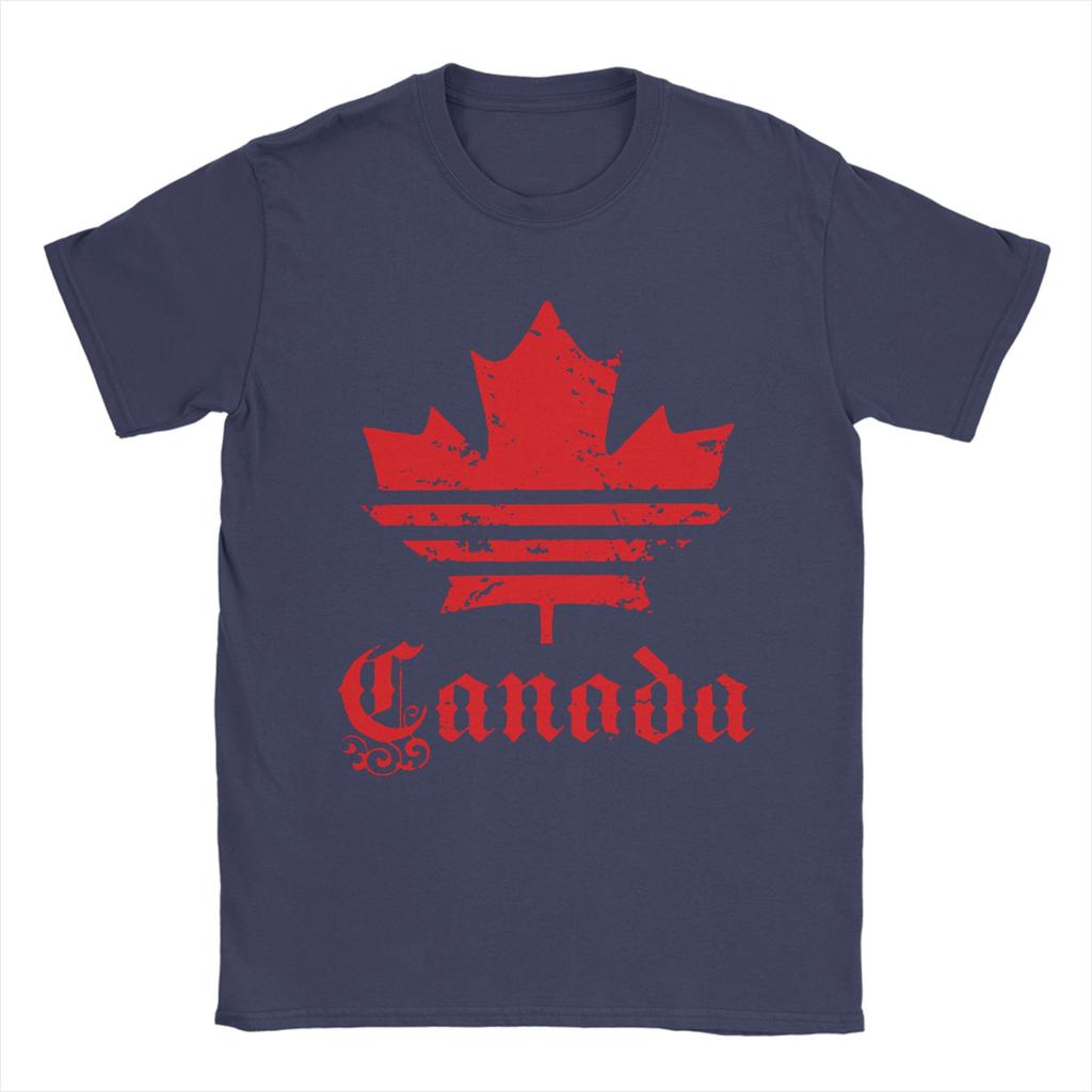 Canada Flag T-Shirts Men Women Canadian Maple Leaf Funny Cotton Tees Round Collar Short Sleeve T Shirt 6XL Clothing
