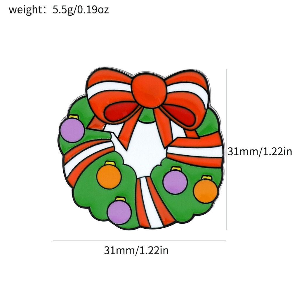 Fashionable Christmas Brooch Snowman Christmas Tree Pins Santa Claus Brooch  New Year Pins