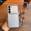 Luxury Big Window Phone Case with Lanyard for OPPO Reno12 5G Premium Textured Casing