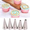 1Pc/5Pcs 304 Stainless Steel Piping Tips Set Multi Shapes Durable Design For Baking Cookies Cupcakes Pastry Making