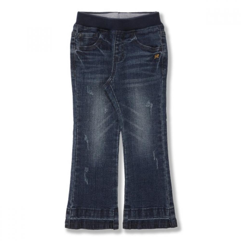 

[renoma Kids] Девочки Джинсы клеш с блочной стиркой по низу R1831q213 R1831Q213_11 (navy)/110
