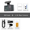 Front 4K And Rear 2.5K Dash Cam Built In WIFI GPS Dual Lens Mini CAR DVR 24H Parking Monitor Black Box Room Camera Night Vision