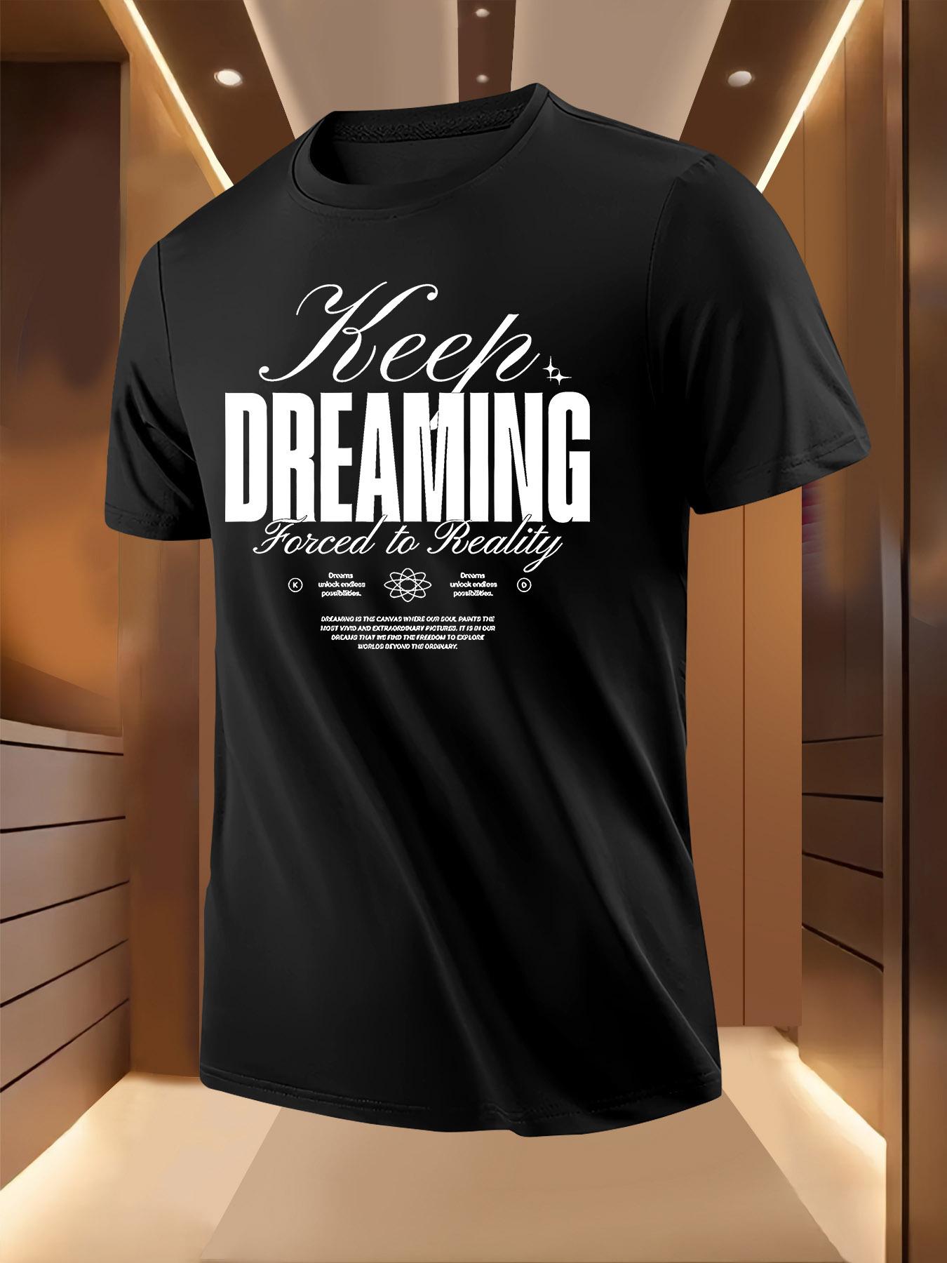 Dream Inspired Print Tshirt - Breathable Lightweight Poly... XXL
