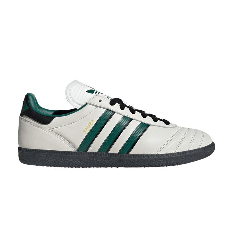

Кроссовки унисекс adidas Samba JP Белые Коллегиальный зеленый Карбон Основной белый JR0964 38⅔