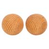 2 Pcs Wooden Hand Exercise Balls Ergonomic Relaxation Textured Lightweight Palm Massage Balls for