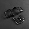 For Dodge Charger 2011-2014 Real Dry Carbon Fiber Steering Wheel Button Panel Trim Cover Car Interior Modification Accessories