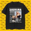 Vintage Sabrina Carpenter Tshirt Short N Sweet Tour Fashion Hip Hop Cotton Oversized T Shirt Men Women Y2k T Shirts Fans Gift