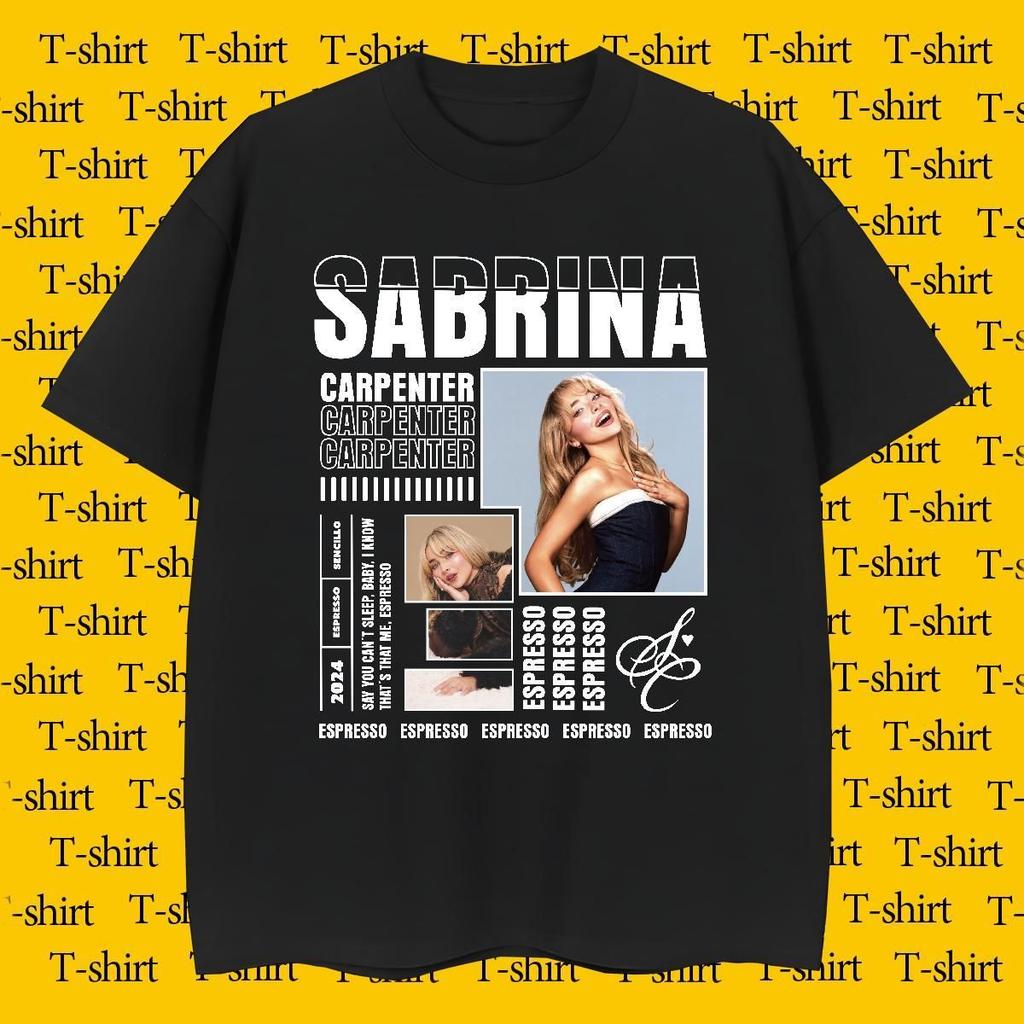 Vintage Sabrina Carpenter Tshirt Short N Sweet Tour Fashion Hip Hop Cotton Oversized T Shirt Men Women Y2k T Shirts Fans Gift