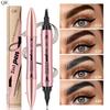 QIC Dwustronny Wodoodporny Ołówek do Brwi i Eyeliner Różowe Złoto