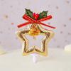 10pcs Christmas Cake Decoration Card Grass Circle Leaves Sika Deer Christmas Tree Gift Package Birthday Baking Dessert Counter Flag