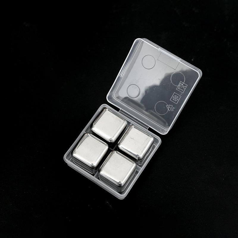 2/4 STÜCK Eiswürfelkugel Lebensmittelqualität Edelstahl 304 Schnellgefrieren Whiskey Heimgebrauch Kühlwerkzeug Haushalt Stein Eiskugel Eiswürfel