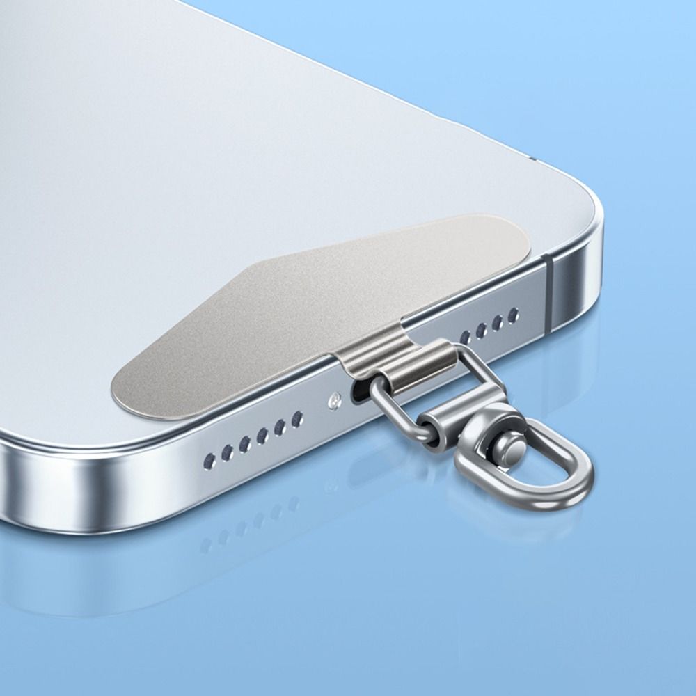 Stainless Steel Phone Lanyard Clip  Patch Ultra-thin Strap Fixed Gasket  for Mobile Phone