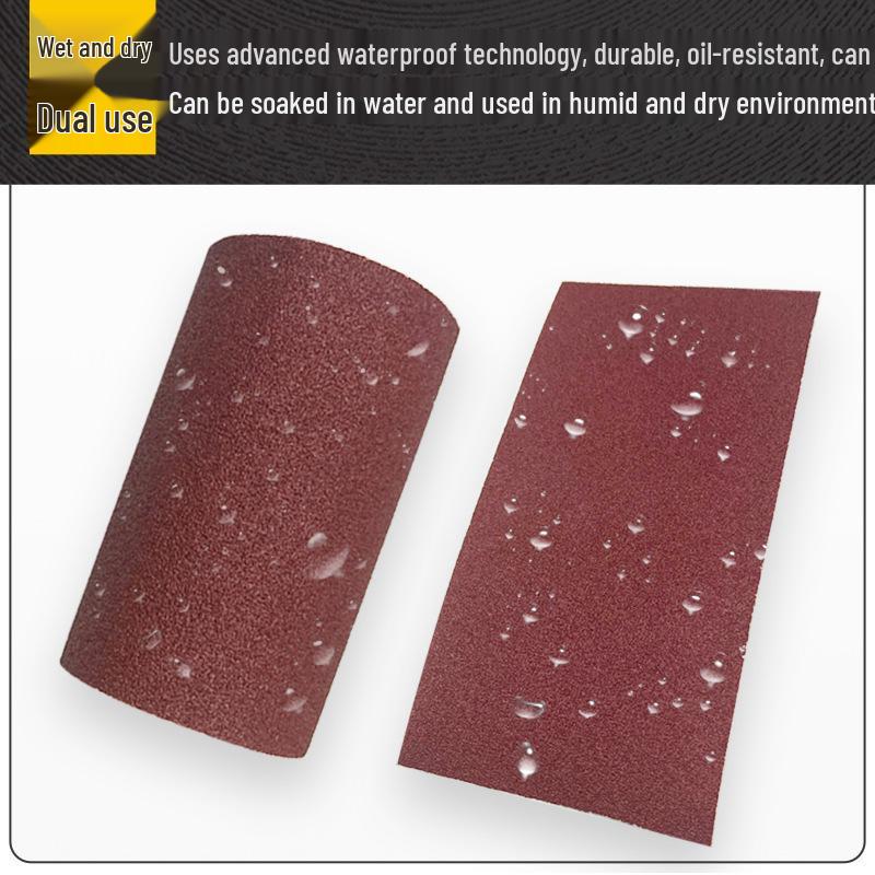 TJ113 Tearable Soft Cloth Sandpaper Roll - 4 & 4.5 Inch Strips and Sheets