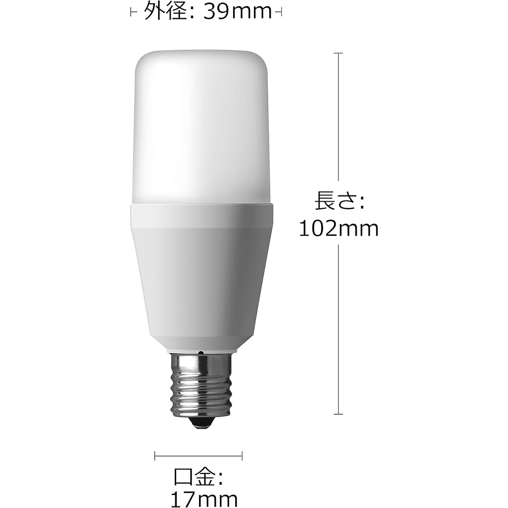 Panasonic LED Bulb Base Diameter 17mm Light Bulb 60W Equivalent Light Bulb Color Equivalent (6.4W...