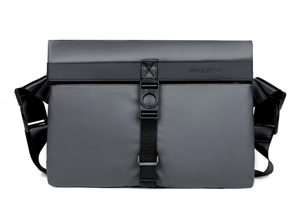 Mens Minimalist Business Messenger Bag With Waterresistant Polyester For Daily Office Use