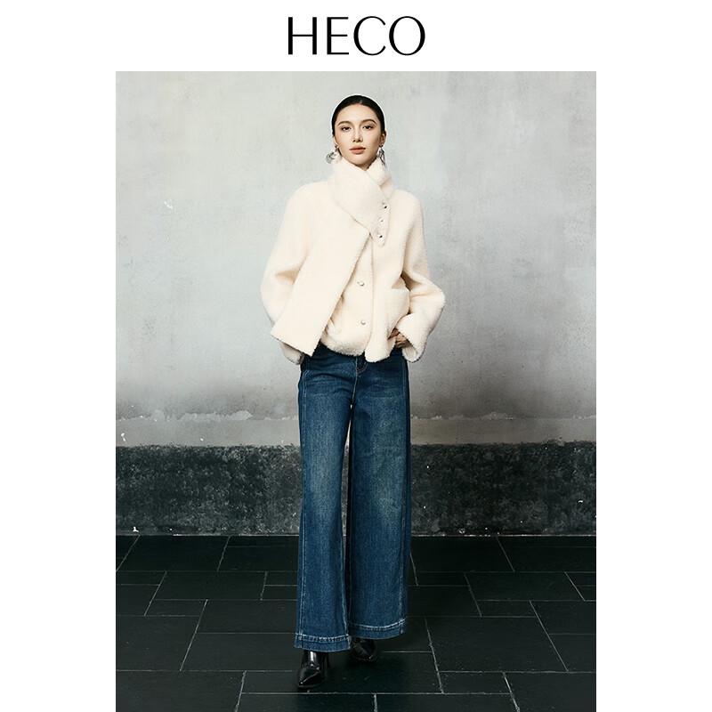 

Женское короткое пальто HECO из смесовой шерсти с овчиной S