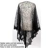 Halloween Webs Shawl Poncho for Women Lady Dark Shawl Proms Dark Lace