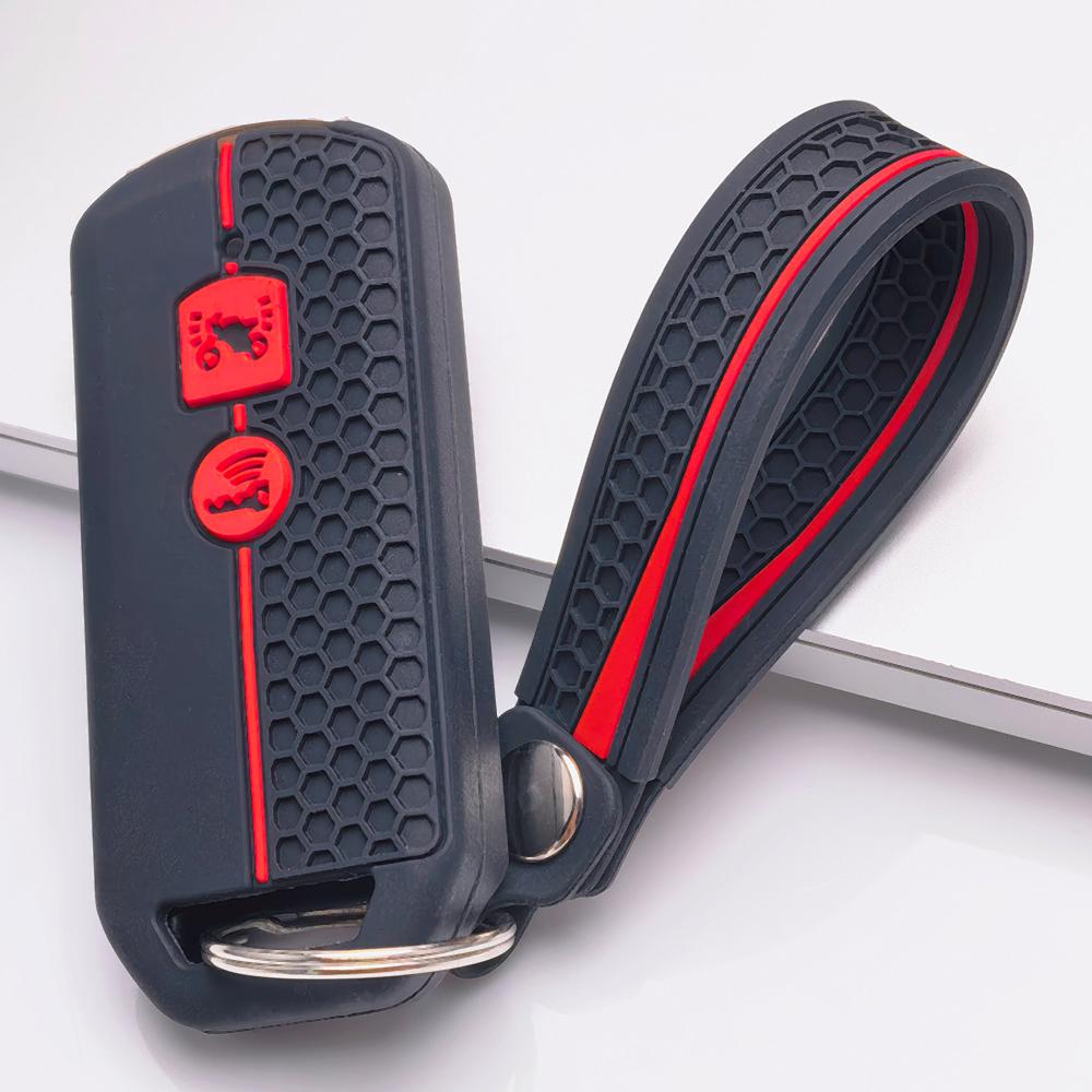 Key Fob Cover for Honda 150 PCX 125 Switch with Keychain Anti-Scratch Guard Shockproof Protection Soft Grip Texture Responsive Button Touch