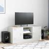 VidaXL TV Stand White 99x39x44 Cm Steel, TV Bench, TV Unit, Multimedia Unit, TV Sideboard, Hi-fi Unit, Center of 841690