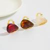 Fashion Forward Vintage Geometric Art Ring Irregular Design Clear Resin Lightweight for Casual Formal Wear Accessory