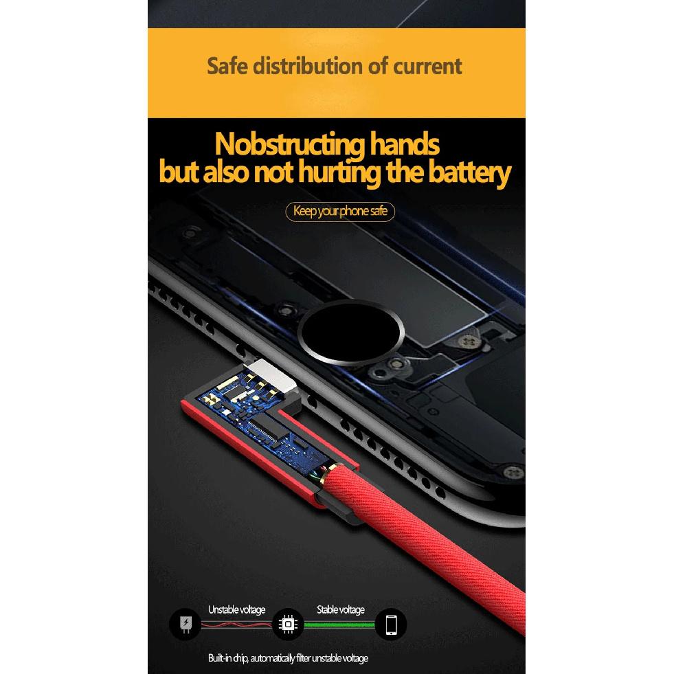 USB To Type C Fast Charge Cable 90 Degree Elbow 40W 5A Phone Quick Charging Cord High Speed Data Transfer Wire 0.25m/1m/1.5m/2m