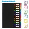 1pc Colorful Label A4 Folder with Monthly Dividers - Document Organizer, Suitable for Schools, Offices and Homes - Color-coded