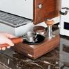 Watchget Knock Box Espresso Knock Box Knock Box Tamper and Distributor Stand Storage Compatible with Walnut Coffee Knock Box Coffee Residue Bucket