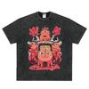 Japanese Anime Chainsaw Man Kobeni Metal Denji Tshirt Vintage Washed Manga Graphic T Shirts Unisex Couples Short Sleeve T Shirt