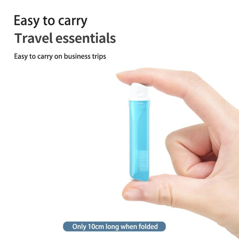 Portable Folding Toothbrush Bamboo Charcoal Soft Hair Travel Portable Independent Packaging Tooth Brush