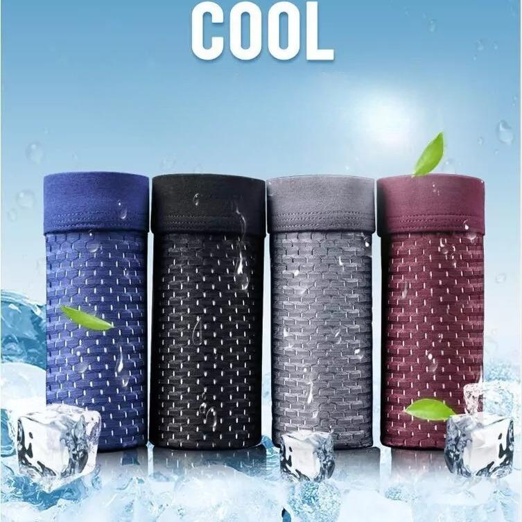 Herren Eis Seide Unterwäsche Sommer Hohl Mesh Atmungsaktiv Antibakteriell Und Antibakteriell Vier-Eck Mesh Hose Fabrik Direktverkauf