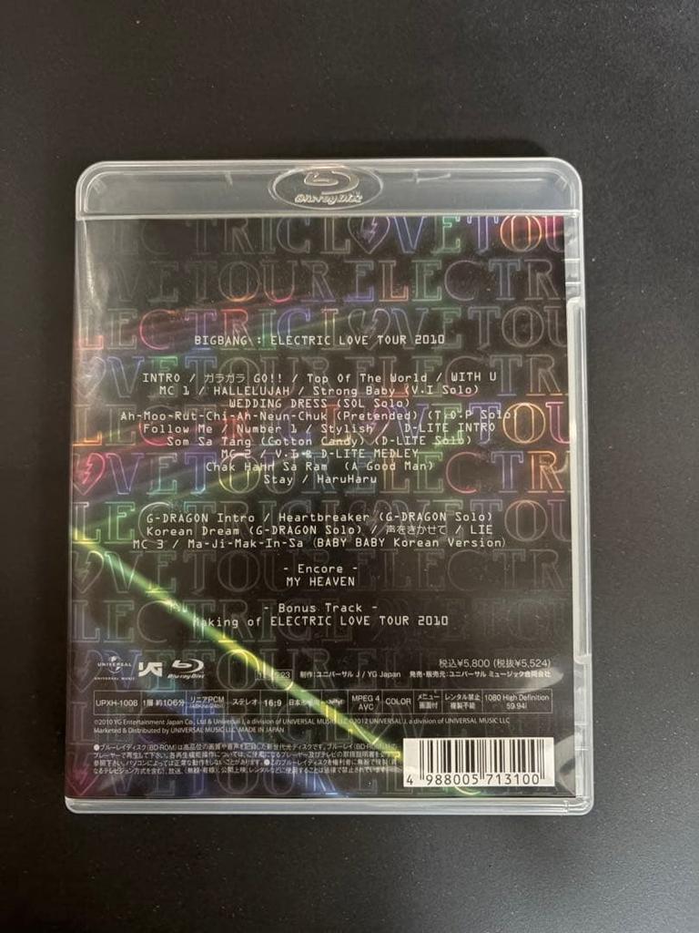 [USED] BIGBANG ELECTRIC LOVETOUR 2010 Blu-ray