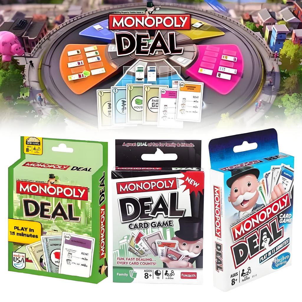 Deal Monopoly Card Board Games Props Family Party Paper Toy Fuuny Gift Kids