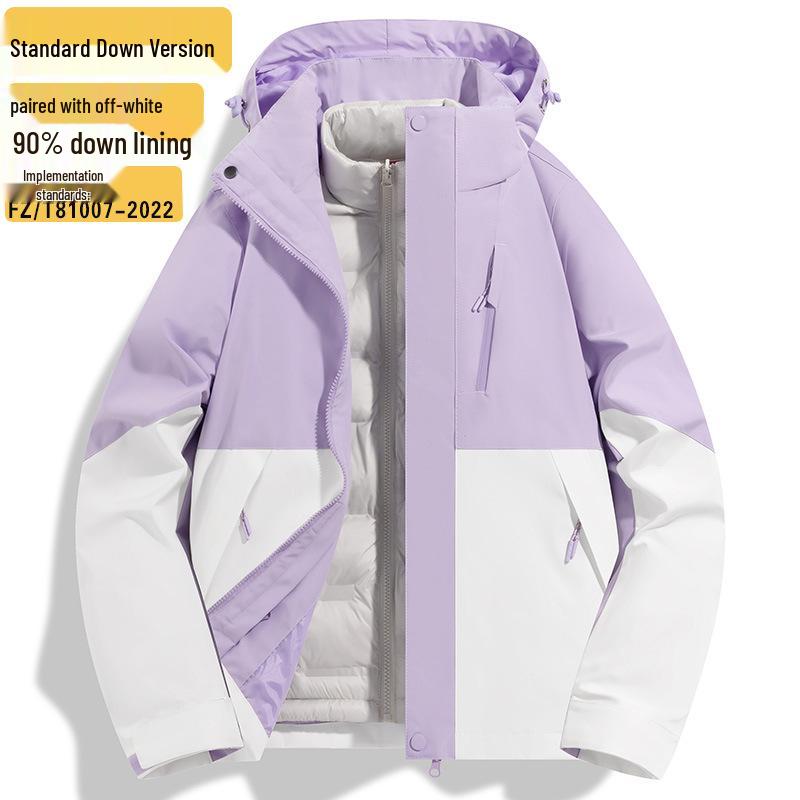 

Женская и мужская штормовая куртка три-в-одном для походов и альпинизма S