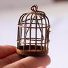 Miniature Dollhouse Birdcage Ornament Model Home Desktop Decor Kids Toy Gift