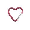 10 Piezas Mosquetón de Aluminio en Forma de Corazón Clip Llavero Gancho para Llavero para Exterior Hebilla Colgante para Botella de Agua Accesorios para Kit de Viaje