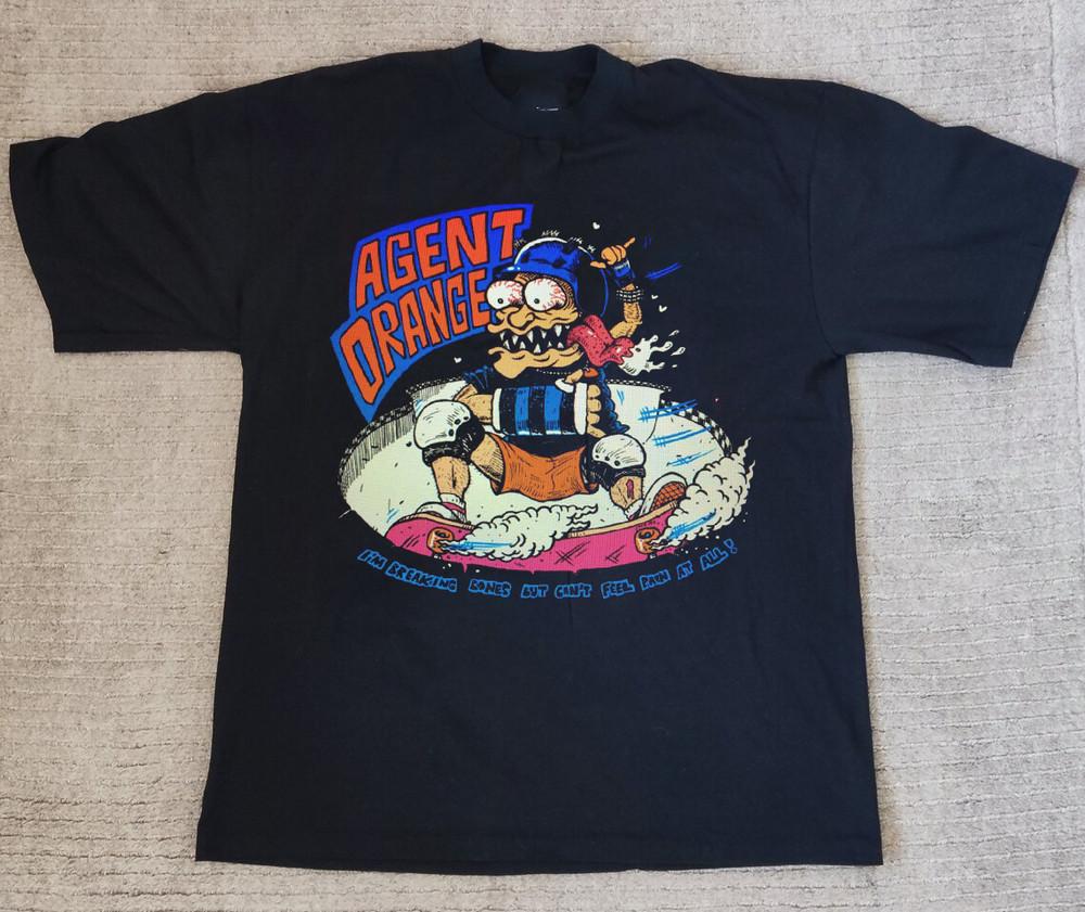 Agent Orange Band I Am Breaking Bones T Shirt Full Size S-4XL
