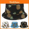Cappello da Pescatore Estivo Frutta Ananas Double Face Con Protezione UV Per Viaggi Casual