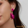 Hot-selling Petal Fringed Earrings Light Luxury High Sense Exaggerated Temperament Sweet Versatile Earrings Earrings