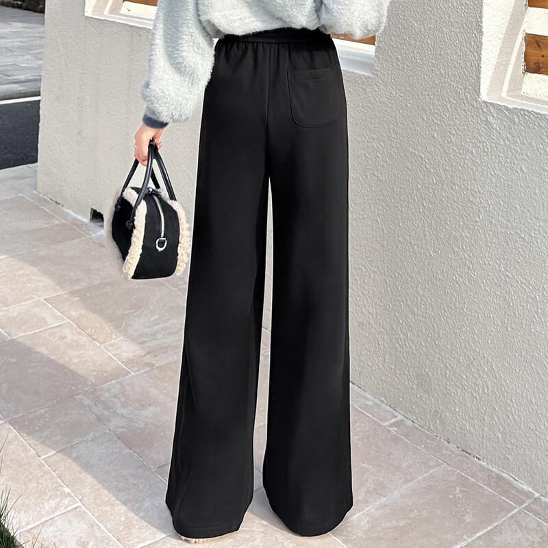 Women's Velvet-Lined Thickened High-Waist Casual Pants