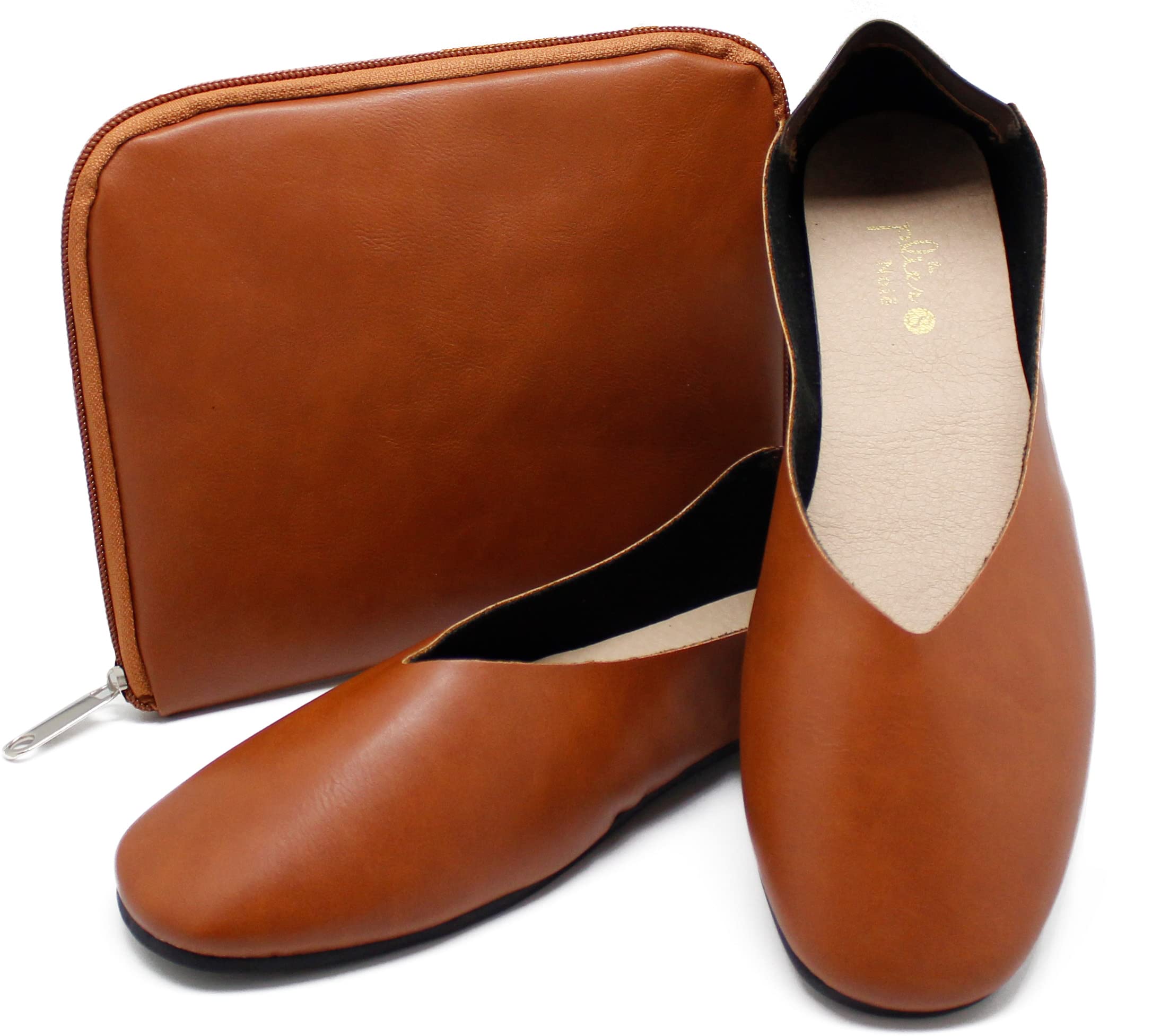Le Plie Noie Portable Large PDPALAS DECORELUONNOS Slip-On Camel Brown 6498₽