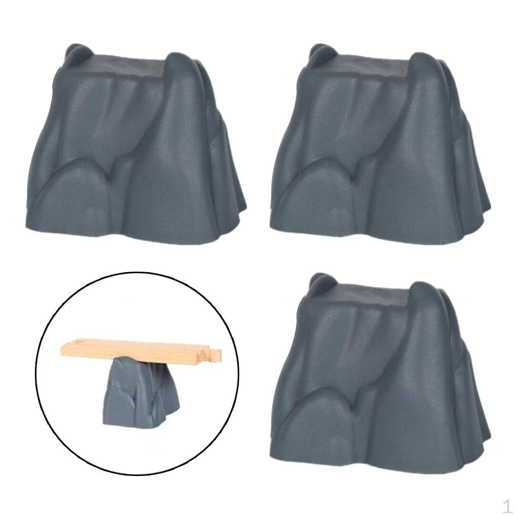 3 Pack Universal Train Bridge Piers Railway Compatible All Major Brands