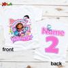 Geburtstag Mädchen T-Shirt für Kinder Prinzessinnen-Shirt Individuelles Namens-Shirt Kleinkind Baby Geschenk 4 Jahre Geburtstagsshirt Teenie Mädchen Kleidung 6 Jahre