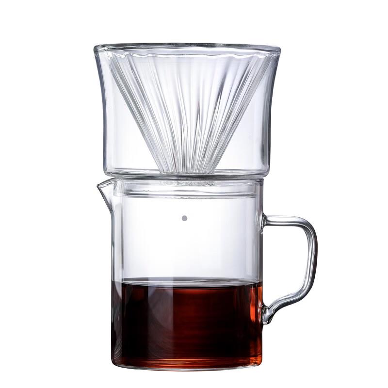 Shangqi Glass Drip Coffee Maker with Double-Layer Filter